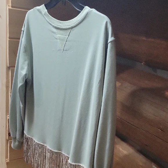 Double D Ranch Women Rodeo Graphic Sweatshirt - Light Green - Picture 4 of 8